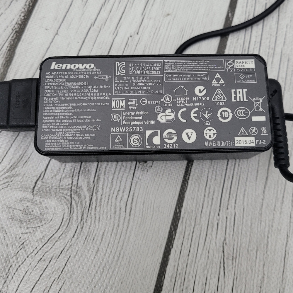 Lenovo AC Adapter - 20 V DC/2.25 A Output- Genuine